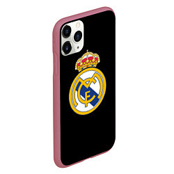 Чехол iPhone 11 Pro матовый Real madrid fc club, цвет: 3D-малиновый — фото 2