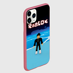 Чехол iPhone 11 Pro матовый Мальчик Роблокс, цвет: 3D-малиновый — фото 2