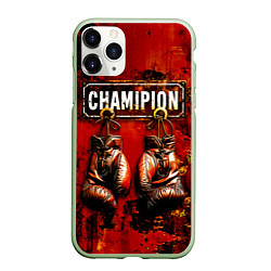 Чехол iPhone 11 Pro матовый Champion boxing