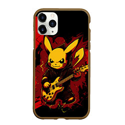 Чехол iPhone 11 Pro матовый Устрашаюший покемон с гитарой