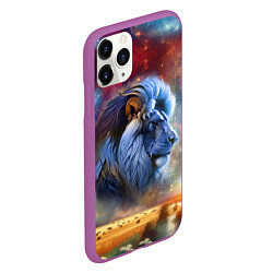 Чехол iPhone 11 Pro матовый Небесный лев, цвет: 3D-фиолетовый — фото 2