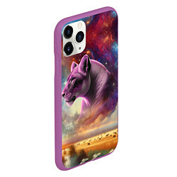 Чехол iPhone 11 Pro матовый Небесный львица, цвет: 3D-фиолетовый — фото 2