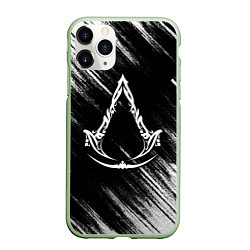 Чехол iPhone 11 Pro матовый Assassins creed Mirage - потертости, цвет: 3D-салатовый