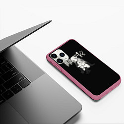 Чехол iPhone 11 Pro матовый Улыбающаяся Фрирен, цвет: 3D-малиновый — фото 2