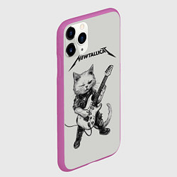 Чехол iPhone 11 Pro матовый Mewtallica, цвет: 3D-фиолетовый — фото 2