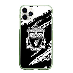 Чехол iPhone 11 Pro матовый Liverpool белые краски текстура
