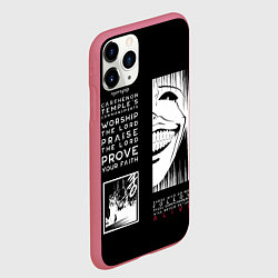 Чехол iPhone 11 Pro матовый Commandments of Carthenon Temple, цвет: 3D-малиновый — фото 2