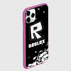 Чехол iPhone 11 Pro матовый Roblox белая краска, цвет: 3D-фиолетовый — фото 2