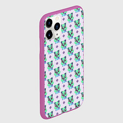 Чехол iPhone 11 Pro матовый Мультяшный бурундук, цвет: 3D-фиолетовый — фото 2