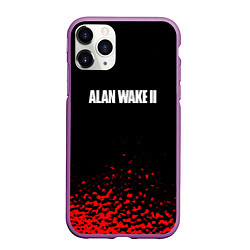 Чехол iPhone 11 Pro матовый Alan wake писатель гейм краски