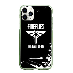 Чехол iPhone 11 Pro матовый The last of us краски текстура, цвет: 3D-салатовый