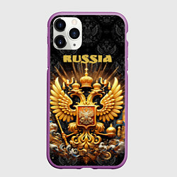 Чехол iPhone 11 Pro матовый Russia gold