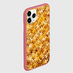 Чехол iPhone 11 Pro матовый Кукурузный абстрактный эффект, цвет: 3D-малиновый — фото 2