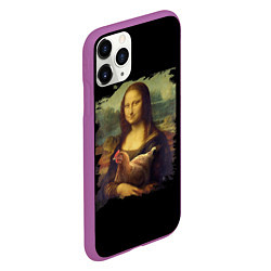 Чехол iPhone 11 Pro матовый Mona Chicken Liza, цвет: 3D-фиолетовый — фото 2