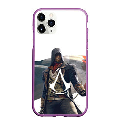 Чехол iPhone 11 Pro матовый Французская революция Assassins, цвет: 3D-фиолетовый