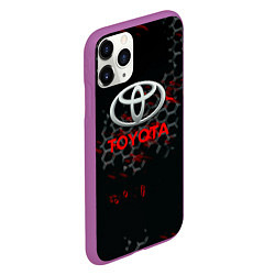 Чехол iPhone 11 Pro матовый Toyota краски броня, цвет: 3D-фиолетовый — фото 2