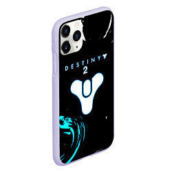 Чехол iPhone 11 Pro матовый Destiny space color game, цвет: 3D-светло-сиреневый — фото 2