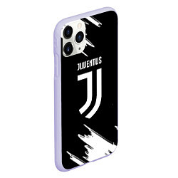 Чехол iPhone 11 Pro матовый Juventus краски текстура, цвет: 3D-светло-сиреневый — фото 2