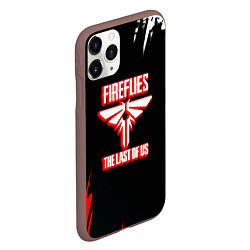 Чехол iPhone 11 Pro матовый The Last of Us краски текстура, цвет: 3D-коричневый — фото 2