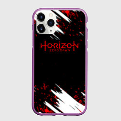 Чехол iPhone 11 Pro матовый Horizon zero dawn краски, цвет: 3D-фиолетовый