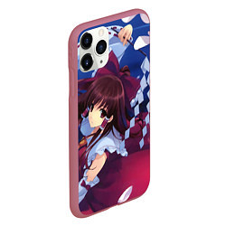 Чехол iPhone 11 Pro матовый Touhou Project Рейму милая, цвет: 3D-малиновый — фото 2