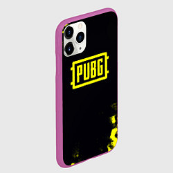 Чехол iPhone 11 Pro матовый Pubg краски абстракция, цвет: 3D-фиолетовый — фото 2