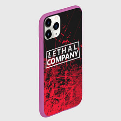 Чехол iPhone 11 Pro матовый Lethal Company: Red Trail, цвет: 3D-фиолетовый — фото 2