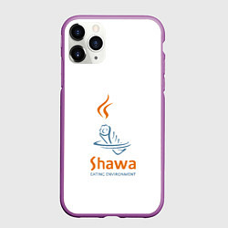 Чехол iPhone 11 Pro матовый Шаурма environment