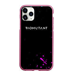 Чехол iPhone 11 Pro матовый Biomutant краски неоновые