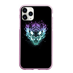 Чехол iPhone 11 Pro матовый Астральный зверь, цвет: 3D-розовый