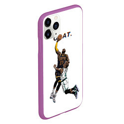 Чехол iPhone 11 Pro матовый Goat 23 - LeBron James, цвет: 3D-фиолетовый — фото 2