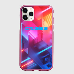 Чехол iPhone 11 Pro матовый Crysis текстура брони