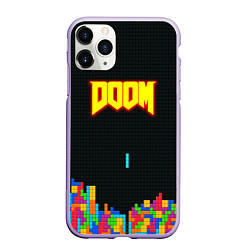 Чехол iPhone 11 Pro матовый Doom x tetrix коллабарация