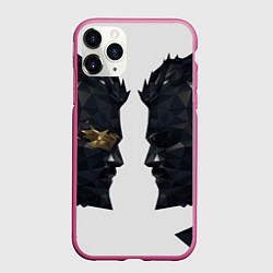 Чехол iPhone 11 Pro матовый Адам Дженсен в отражении deus ex