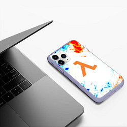 Чехол iPhone 11 Pro матовый Half life ржавые краски фримен, цвет: 3D-светло-сиреневый — фото 2