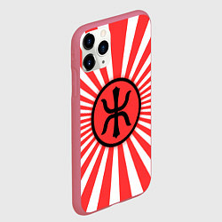 Чехол iPhone 11 Pro матовый Red Alert: Империя Восходящего Солнца, цвет: 3D-малиновый — фото 2