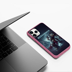 Чехол iPhone 11 Pro матовый Warhammer - game, цвет: 3D-малиновый — фото 2