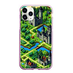 Чехол iPhone 11 Pro матовый Heroes of Might and Magic - pixel map, цвет: 3D-розовый