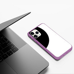 Чехол iPhone 11 Pro матовый Затмение, цвет: 3D-фиолетовый — фото 2