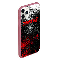 Чехол iPhone 11 Pro матовый Tekken 8 брызги красок, цвет: 3D-малиновый — фото 2