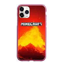 Чехол iPhone 11 Pro матовый Мир minecraft