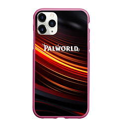Чехол iPhone 11 Pro матовый Palworld logo black orange