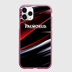 Чехол iPhone 11 Pro матовый Palworld logo темная абстракция