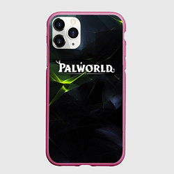 Чехол iPhone 11 Pro матовый Palworld логотип абстрактный объемный фон