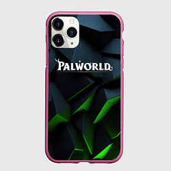 Чехол iPhone 11 Pro матовый Palworld логотип абстракт объемные плиты
