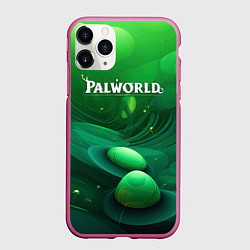 Чехол iPhone 11 Pro матовый Palworld зеленый мир