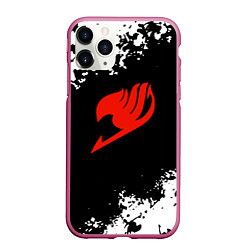 Чехол iPhone 11 Pro матовый Fairy Tail japan anime, цвет: 3D-малиновый