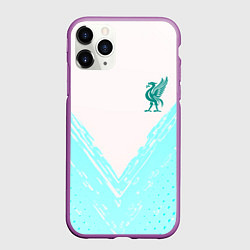 Чехол iPhone 11 Pro матовый Liverpool logo texture fc, цвет: 3D-фиолетовый