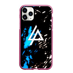 Чехол iPhone 11 Pro матовый Linkin park холодные краски