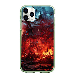 Чехол iPhone 11 Pro матовый Абстрактный взрыв